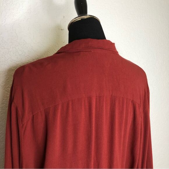 Intimately Free People Elsa rust red plunge wrap lace bottom bodysuit size Large - Picture 10 of 16